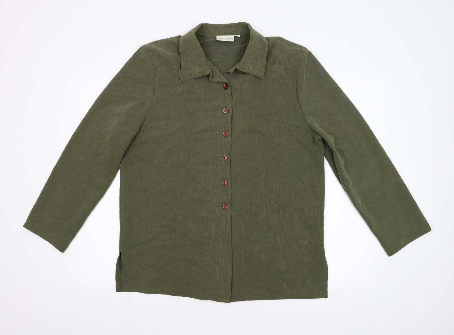 Holmewood Womens Green   Basic Blouse Size 14