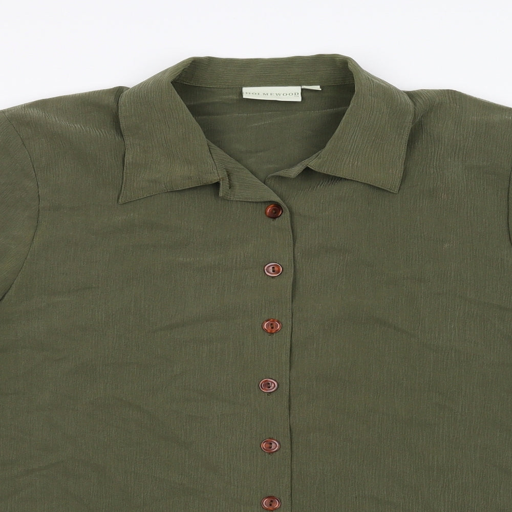 Holmewood Womens Green   Basic Blouse Size 14