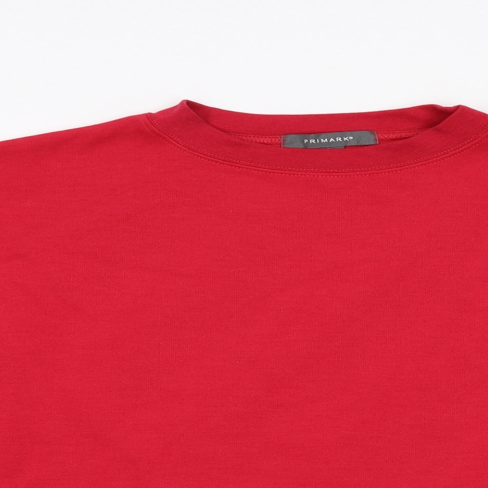 Primark Womens Red   Pullover Sweatshirt Size S