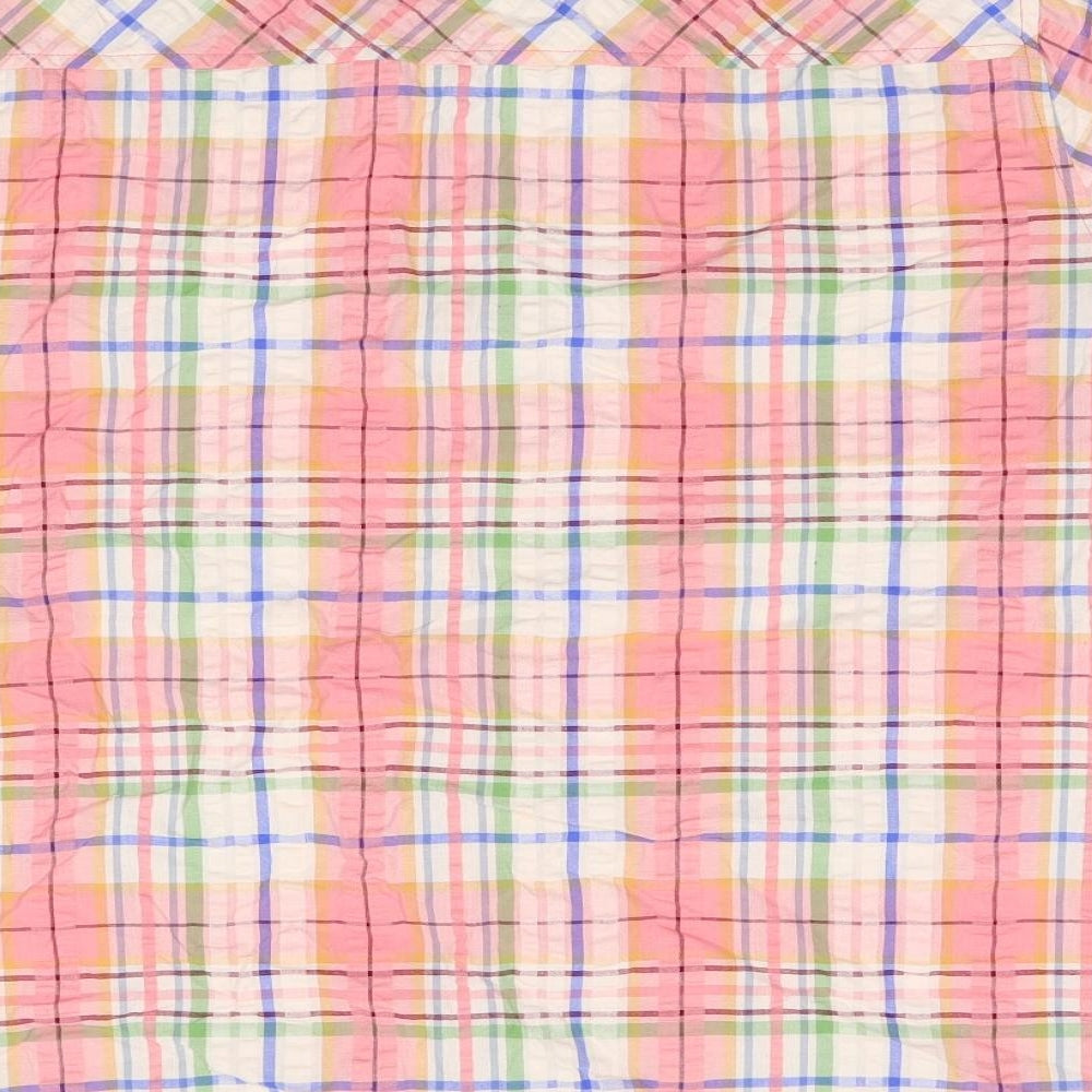 Cotton Traders Womens Multicoloured Check  Basic Blouse Size 24