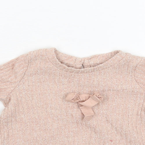 Matalan Baby Pink   Basic T-Shirt Size 0-3 Months