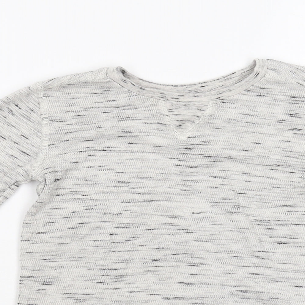 NEXT Boys Grey  Knit Pullover Jumper Size 6 Years
