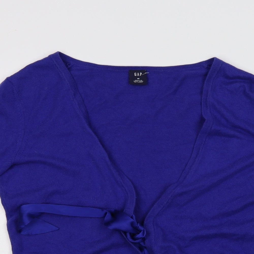 Gap Womens Blue  Knit Cardigan Jumper Size M