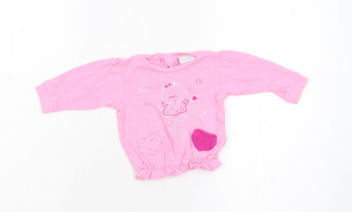 Pastello Baby Pink   Basic T-Shirt Size 6-9 Months