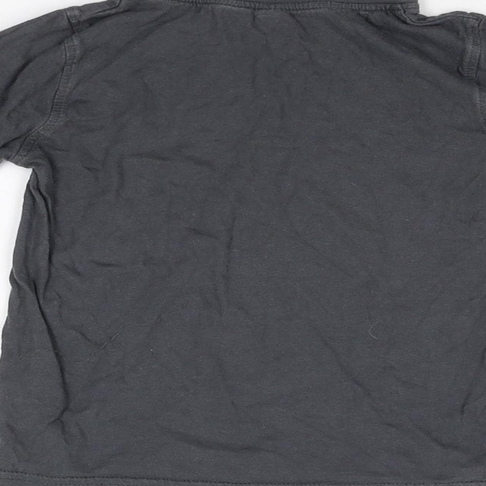 BSTR73 Boys Grey   Basic T-Shirt Size 5 Years