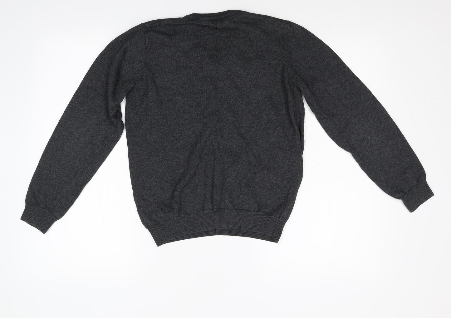 M&S Boys Grey  Knit Pullover Jumper Size 11-12 Years
