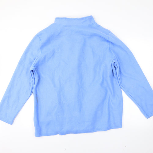Preworn Womens Blue   Full Zip Jumper Size XL