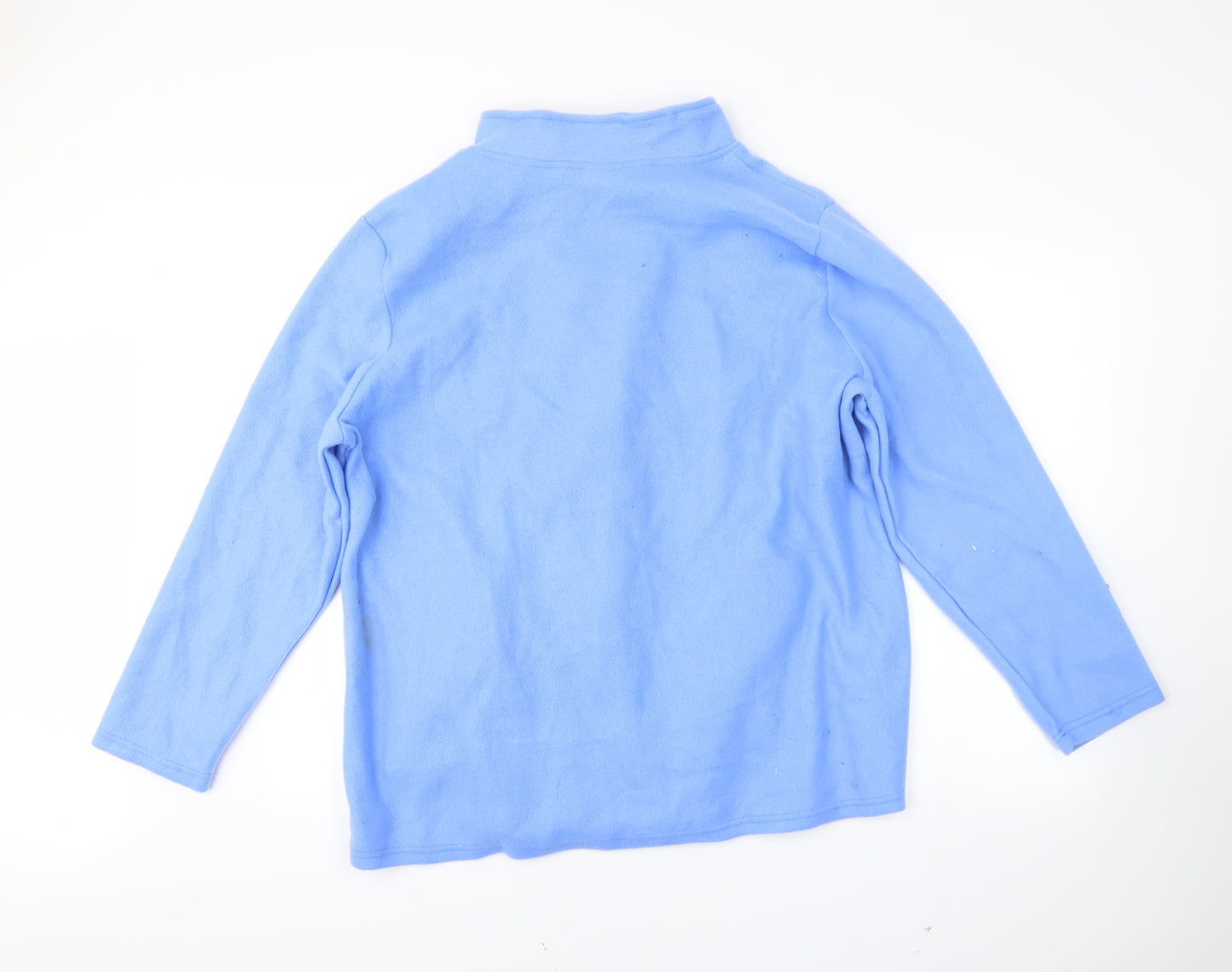 Preworn Womens Blue   Full Zip Jumper Size XL