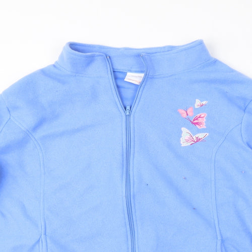 Preworn Womens Blue   Full Zip Jumper Size XL