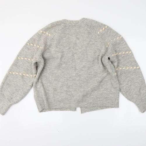 NEXT Womens Grey   Cardigan Jumper Size M
