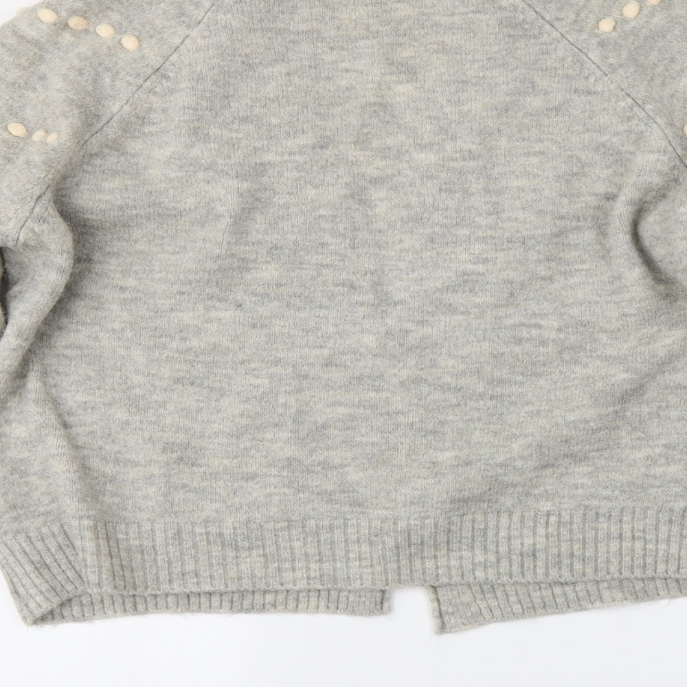 NEXT Womens Grey   Cardigan Jumper Size M
