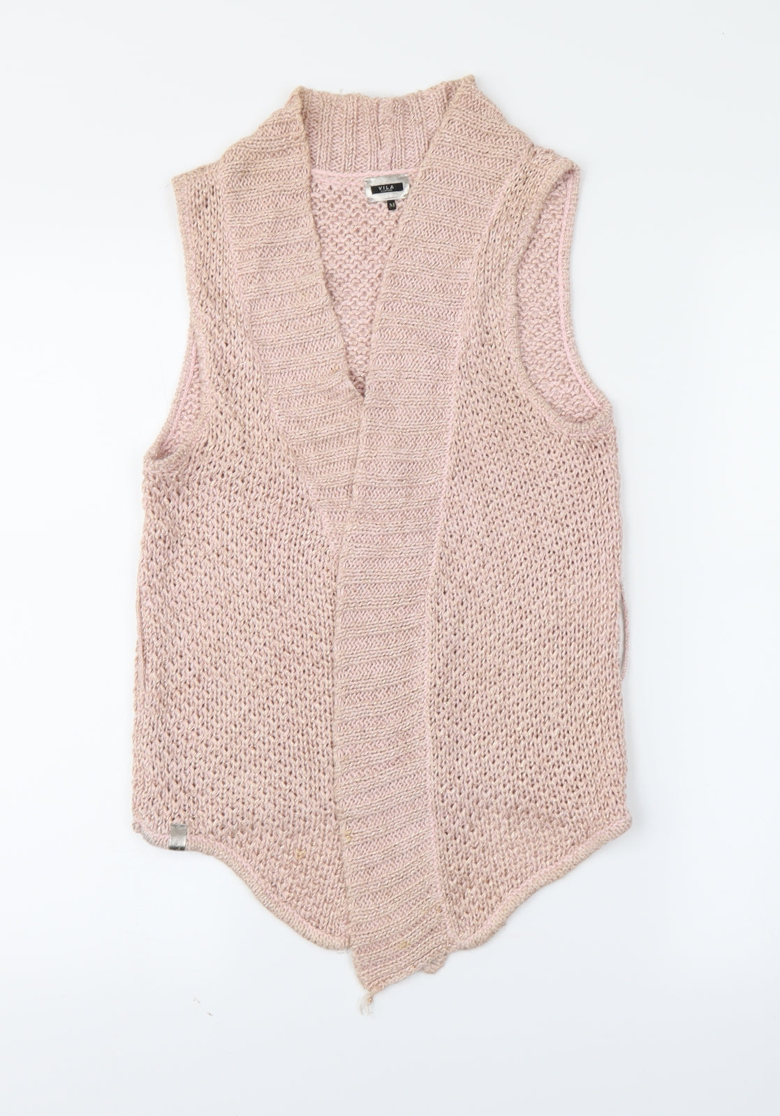 VILA Womens Pink   Wrap Jumper Size M