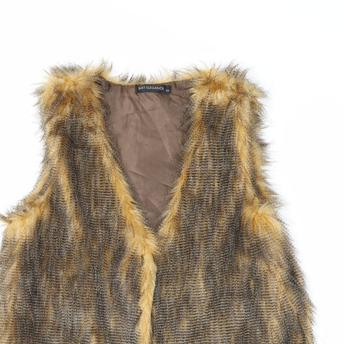 Just Elegance Womens Brown   Gilet Jacket Size S