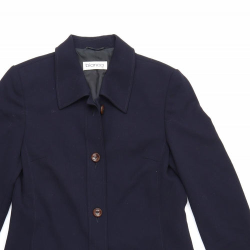 Bianca Womens Blue   Jacket Blazer Size 8