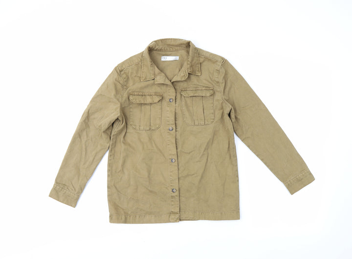 M&S Girls Brown Jacket Size 9-10 Years