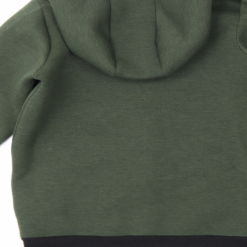TU Boys Green   Full Zip Hoodie Size 10-11 Years