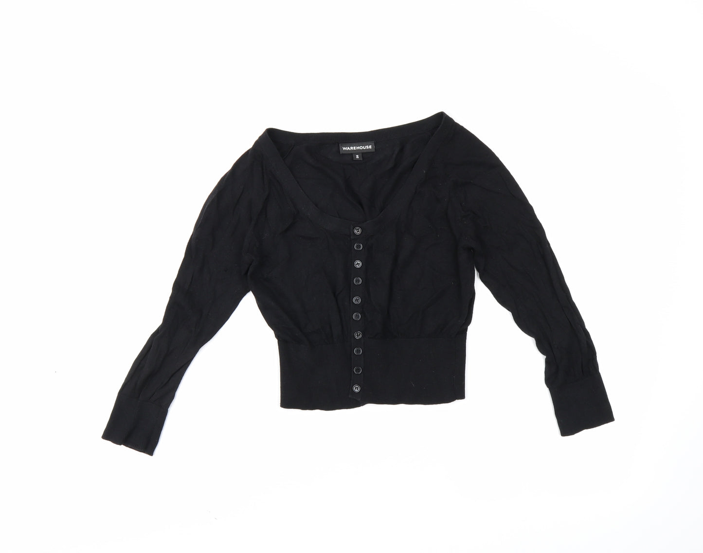 Warehouse Womens Black   Cardigan Jumper Size 10
