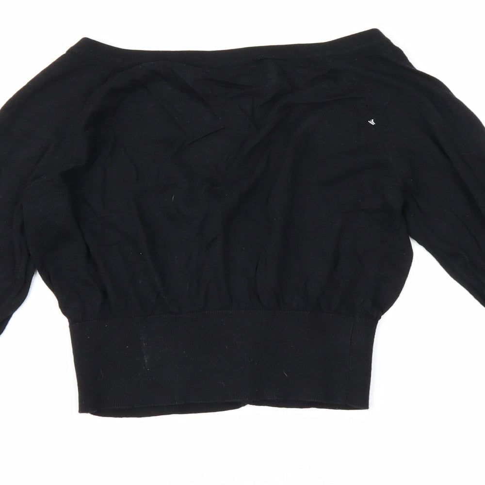 Warehouse Womens Black   Cardigan Jumper Size 10