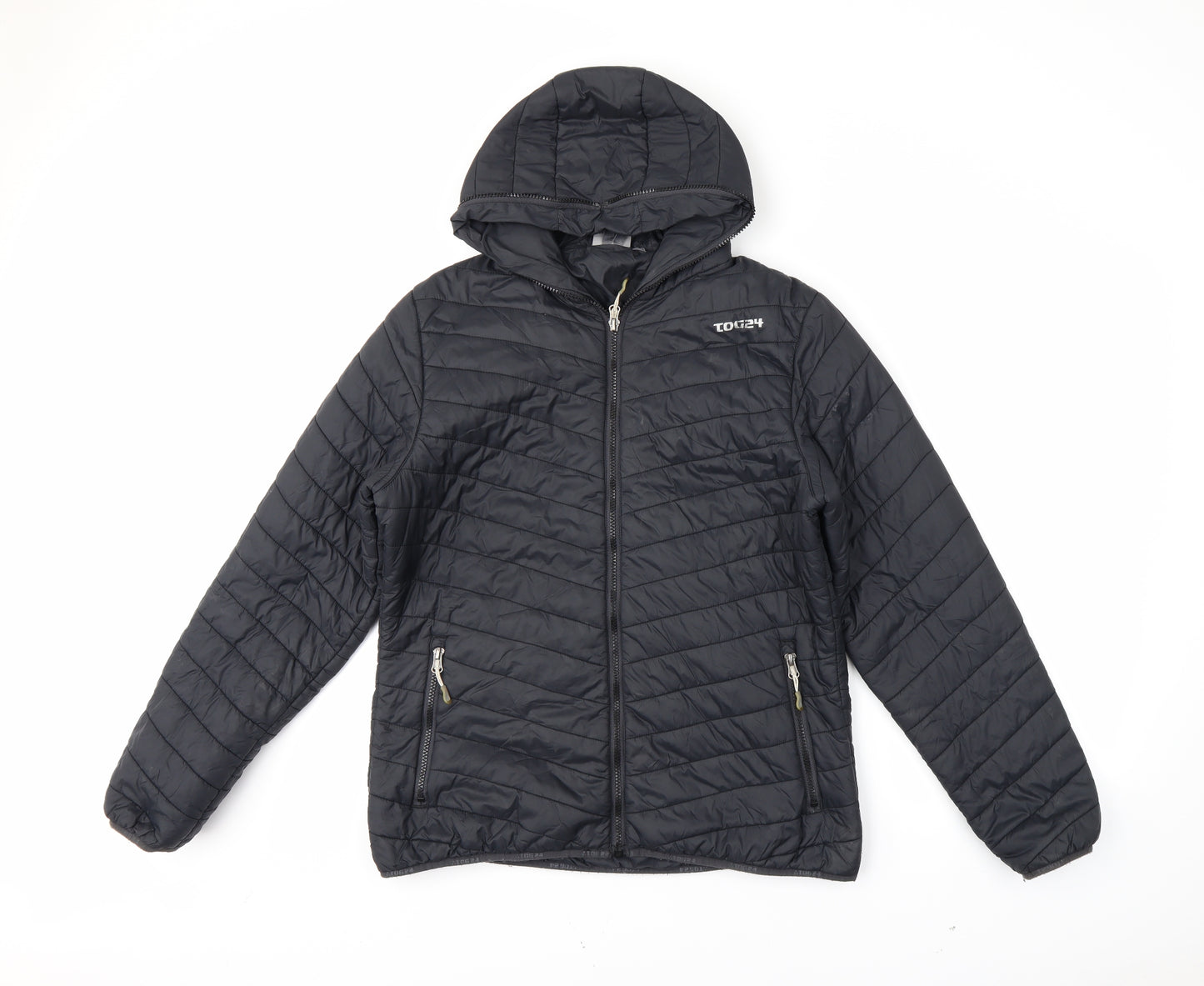TOG24 Mens Black   Puffer Jacket Coat Size M