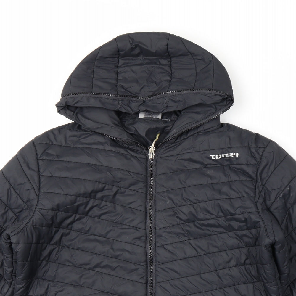 TOG24 Mens Black   Puffer Jacket Coat Size M