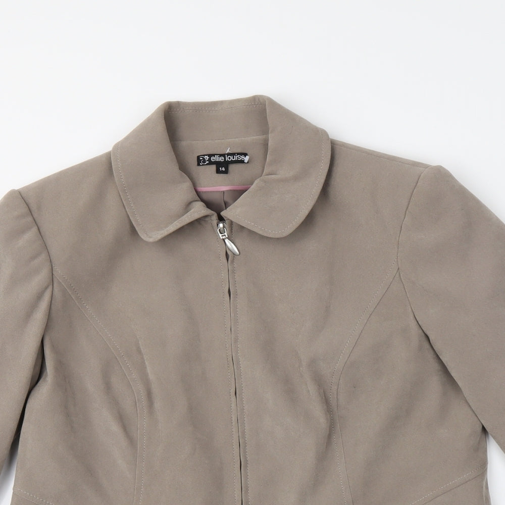 Ellie Louise Womens Brown   Jacket  Size 14