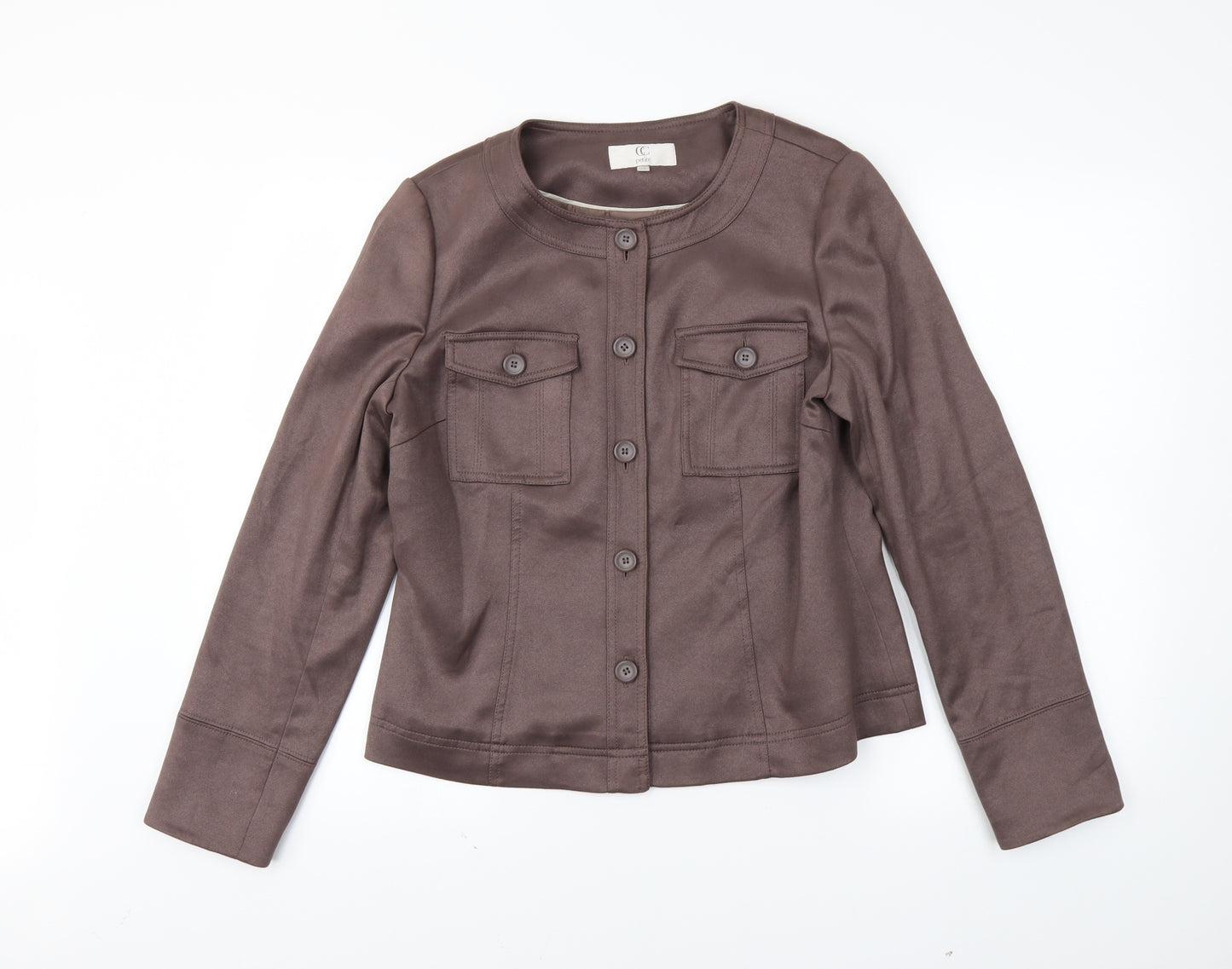 CC Womens Brown   Jacket Coat Size 12