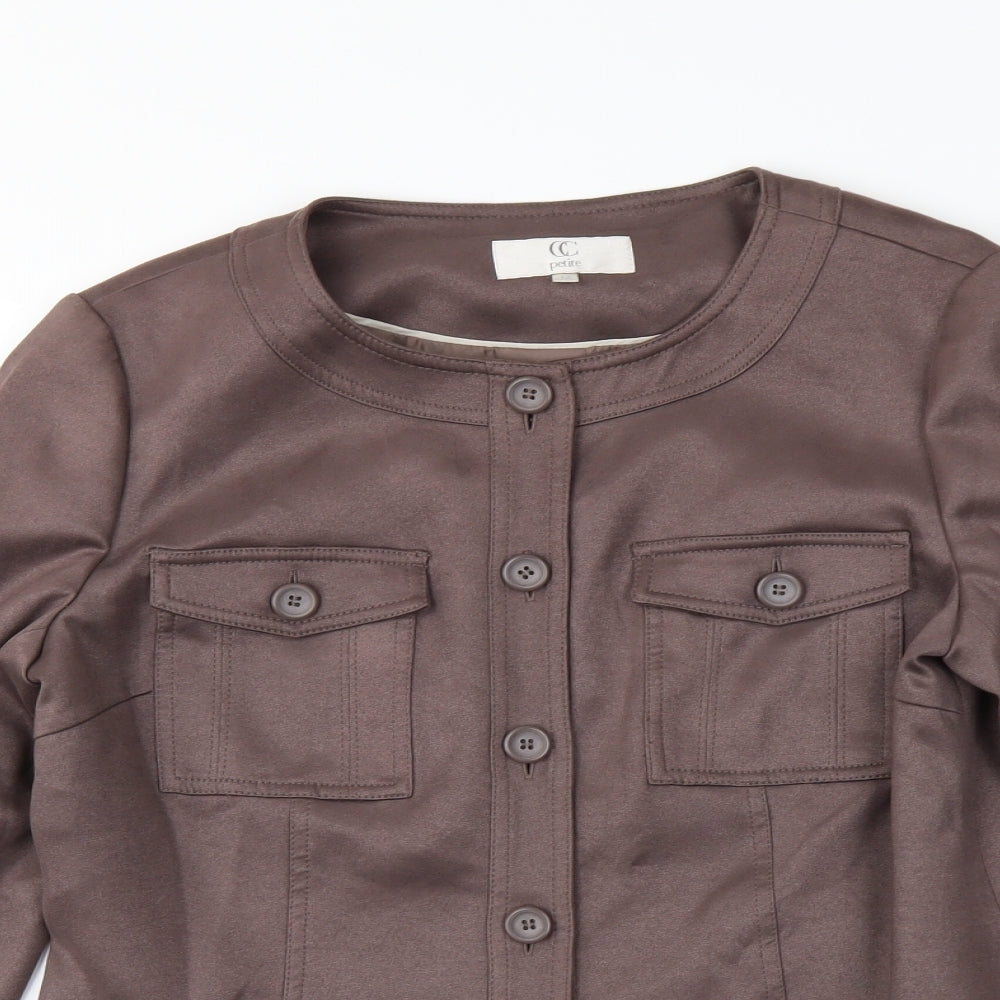 CC Womens Brown   Jacket Coat Size 12