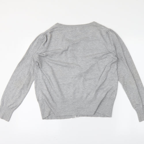 M&S Womens Grey   Cardigan Jumper Size 16