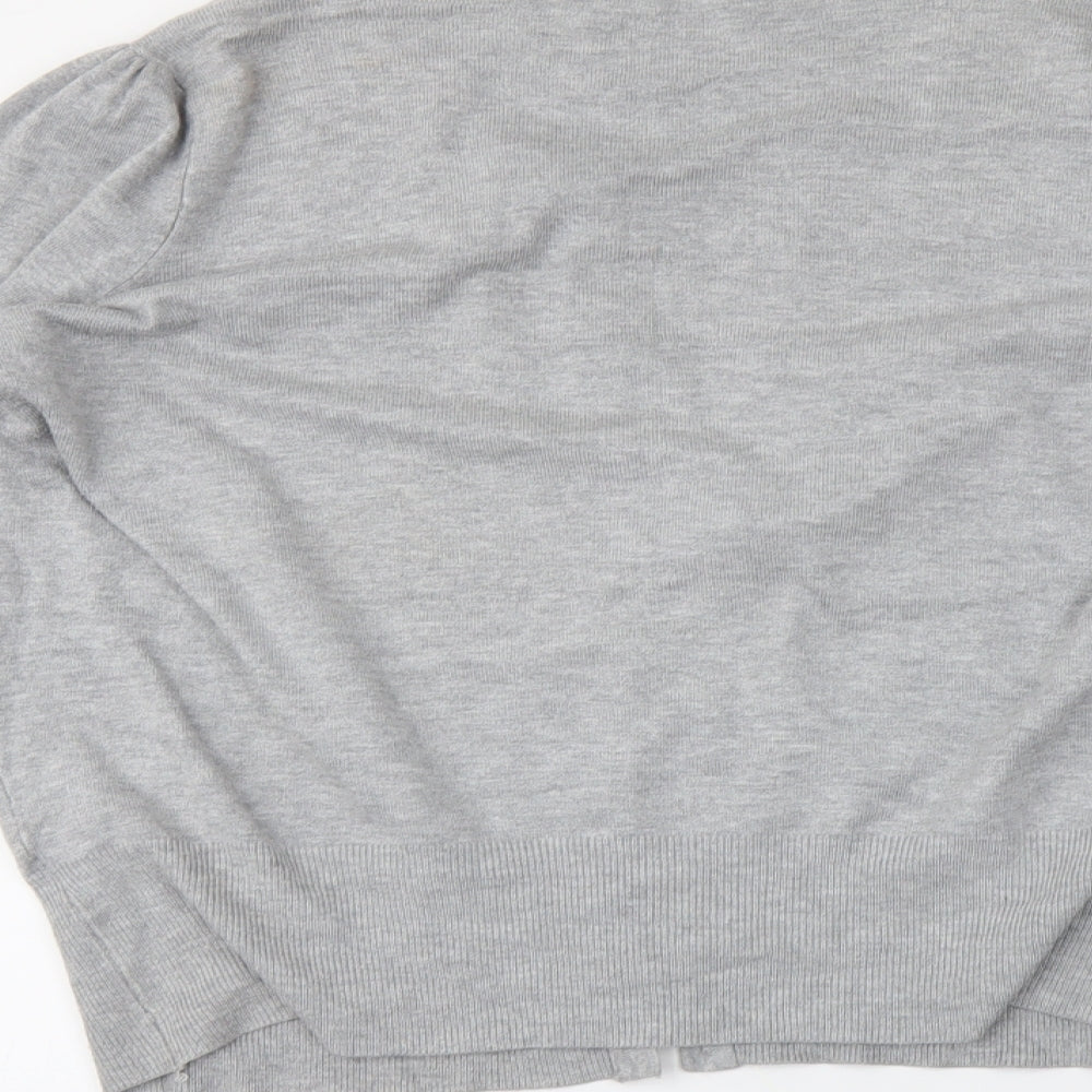M&S Womens Grey   Cardigan Jumper Size 16