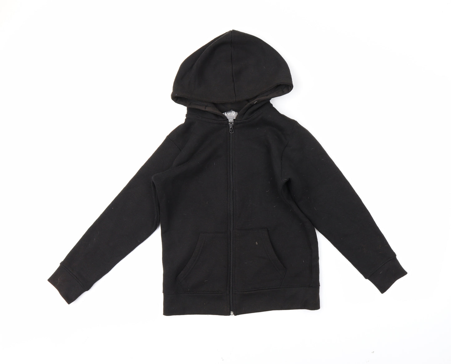 Fluid Boys Black   Full Zip Hoodie Size 9-10 Years