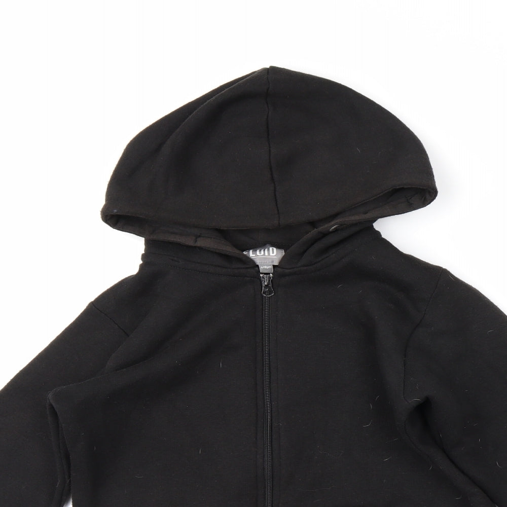 Fluid Boys Black   Full Zip Hoodie Size 9-10 Years