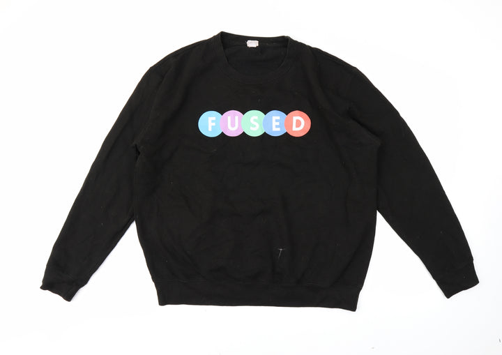 Preworn Womens Black   Pullover Sweatshirt Size M