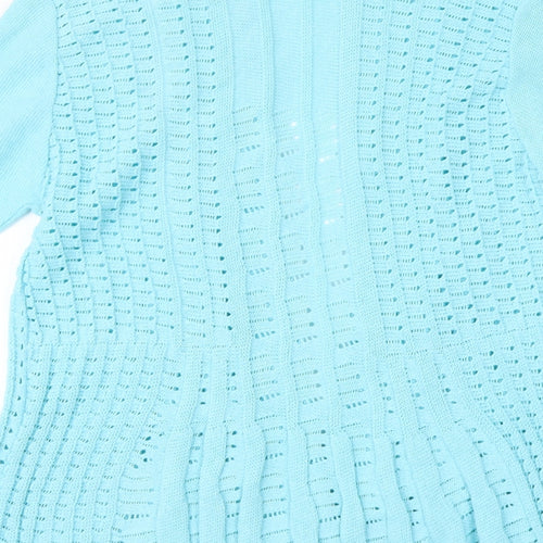 Pure & Natural Womens Blue   Shrug Jumper Size M