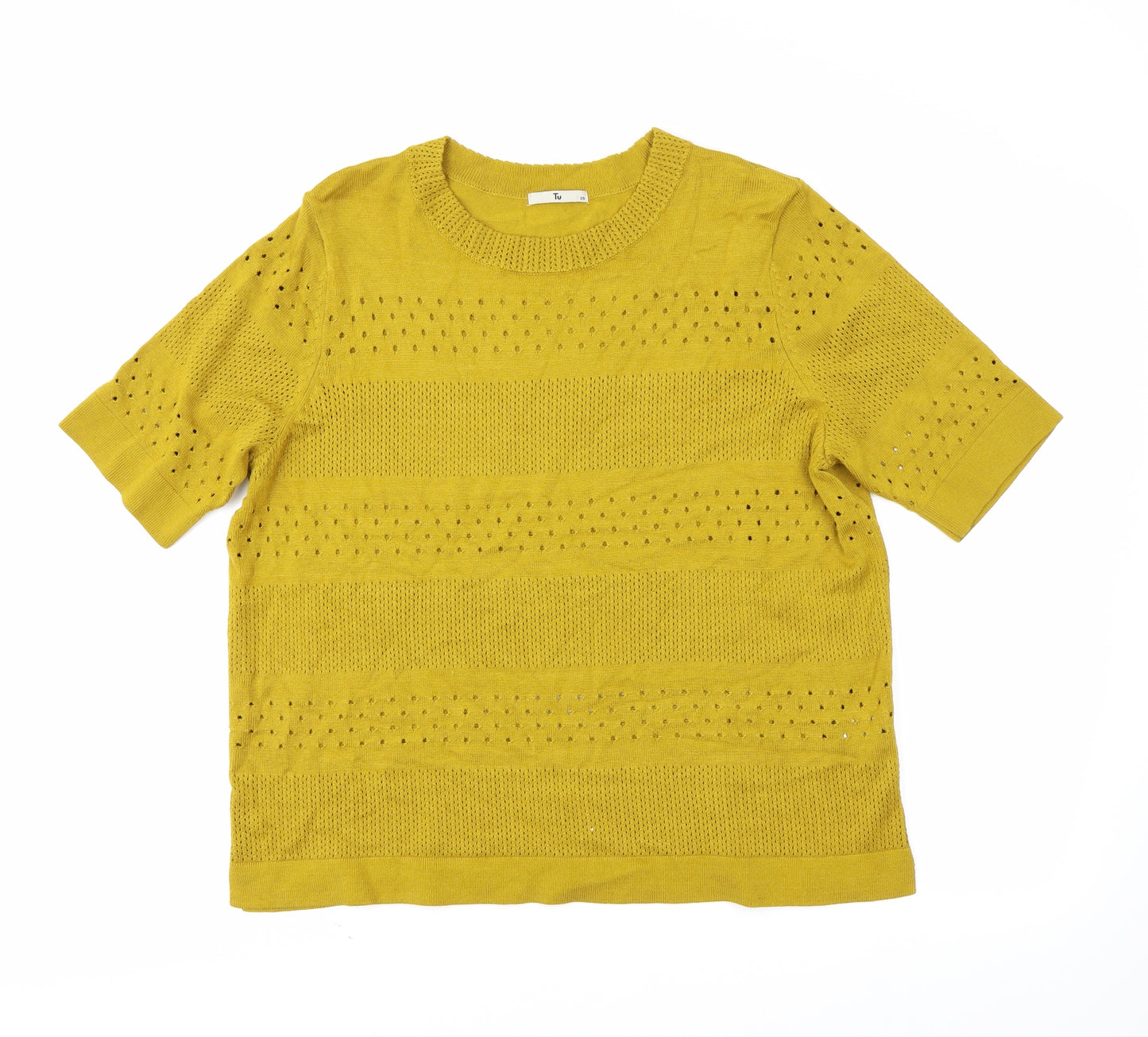 TU Womens Yellow   Tunic T-Shirt Size 20