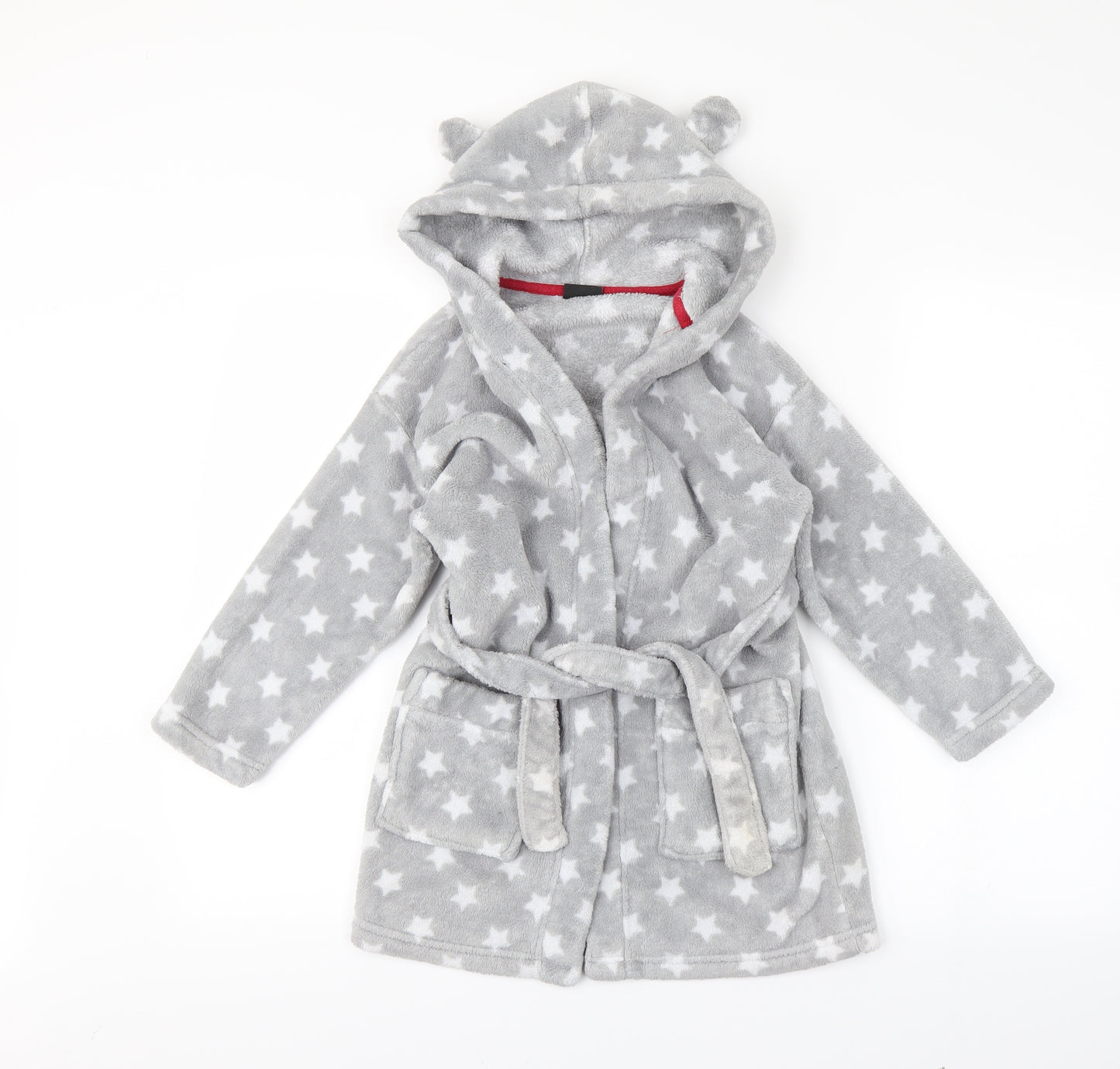 NEXT Girls Grey Solid  Capri Robe Size 5-6 Years
