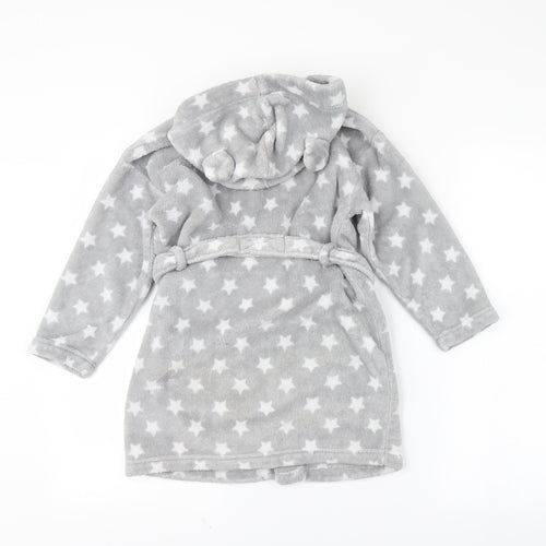 NEXT Girls Grey Solid  Capri Robe Size 5-6 Years