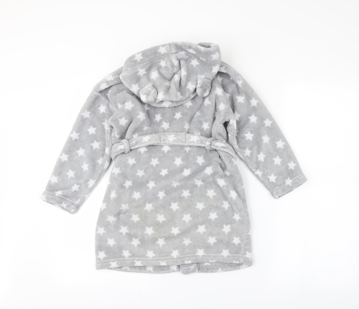 NEXT Girls Grey Solid  Capri Robe Size 5-6 Years
