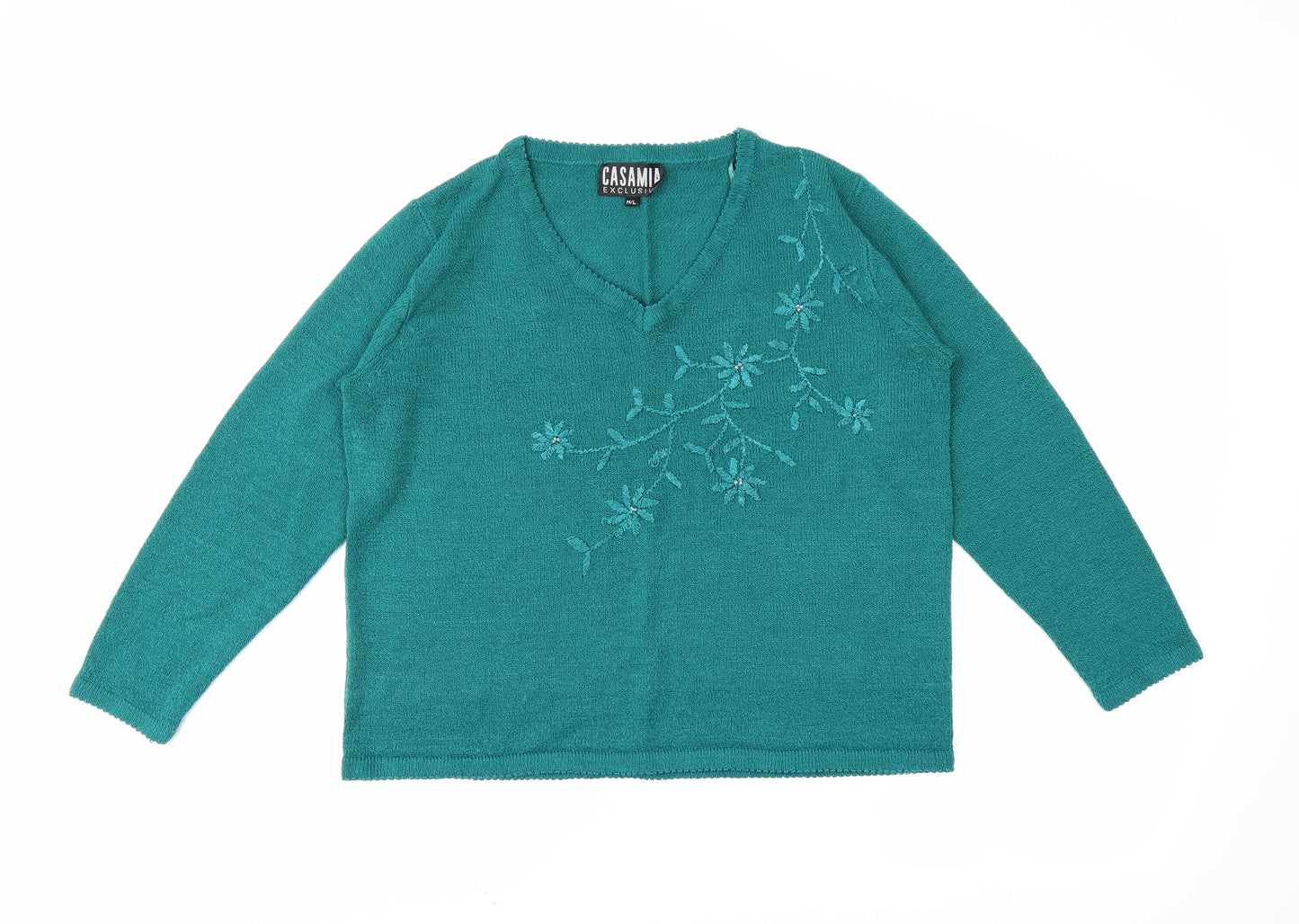 CASAMODA Womens Green   Pullover Jumper Size M