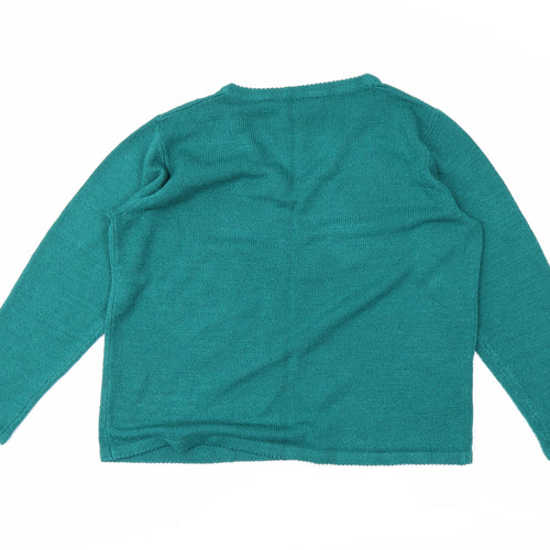 CASAMODA Womens Green   Pullover Jumper Size M