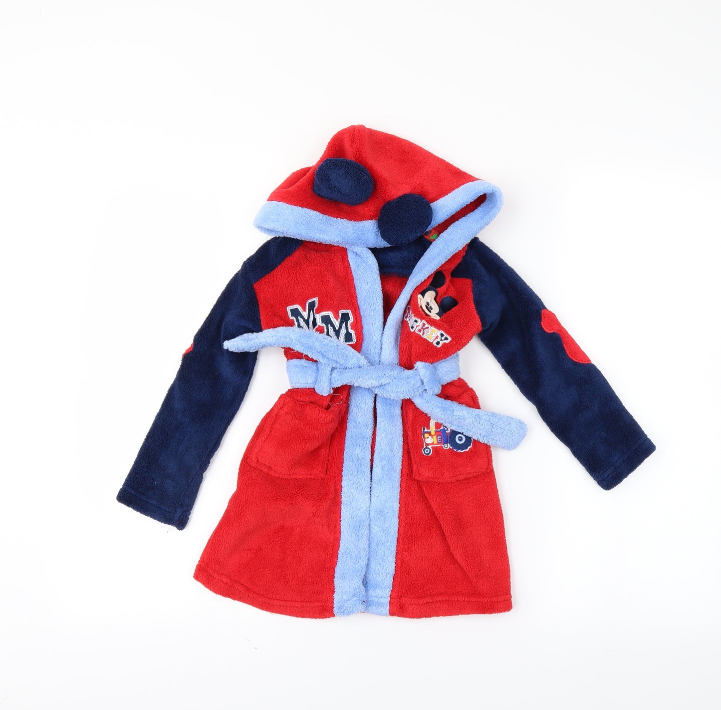 Preworn Boys Blue Solid  Capri Robe Size 18-24 Months