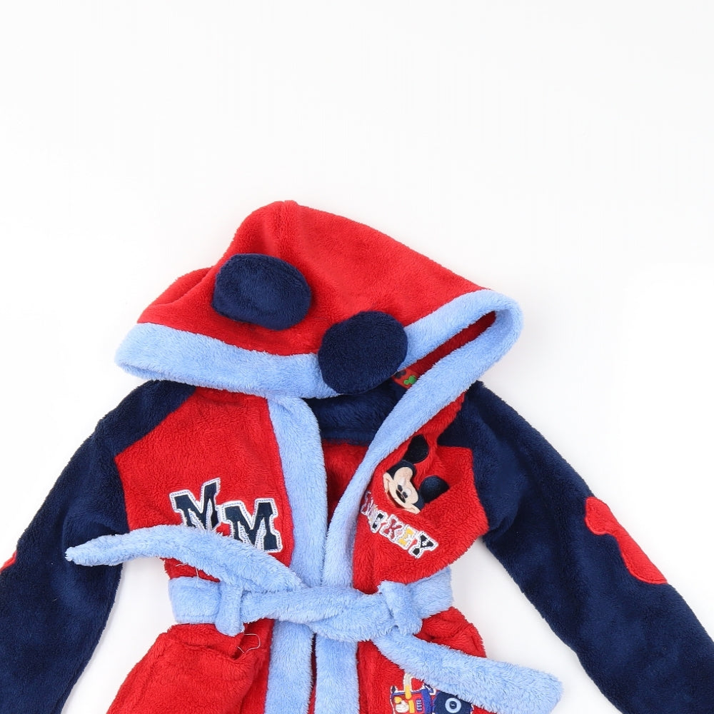 Preworn Boys Blue Solid  Capri Robe Size 18-24 Months
