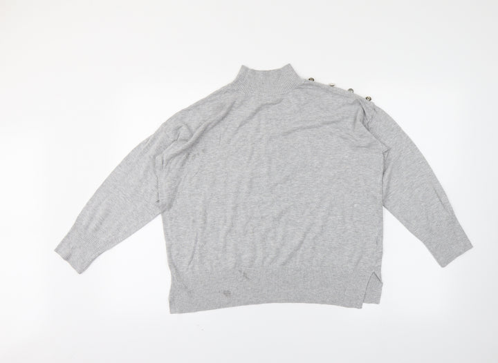 F&F Womens Grey Pullover Jumper Size 14