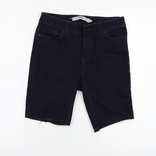 VERO MODA Womens Blue   Cut-Off Shorts Size S