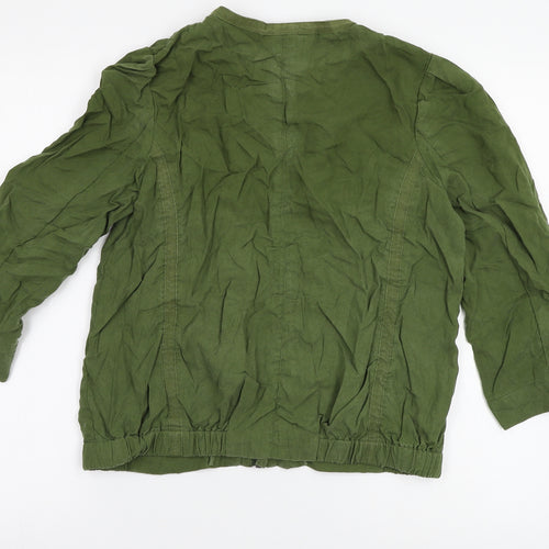 H&M Womens Green   Jacket  Size 6  - studded detail