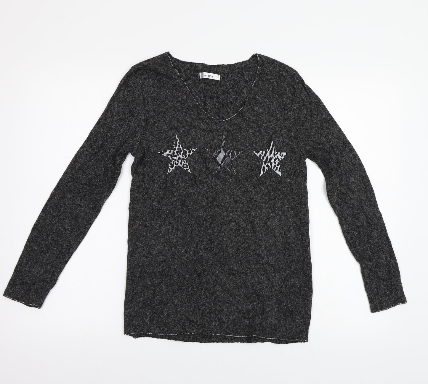 Preworn Womens Grey   Pullover Jumper Size S  - Stars