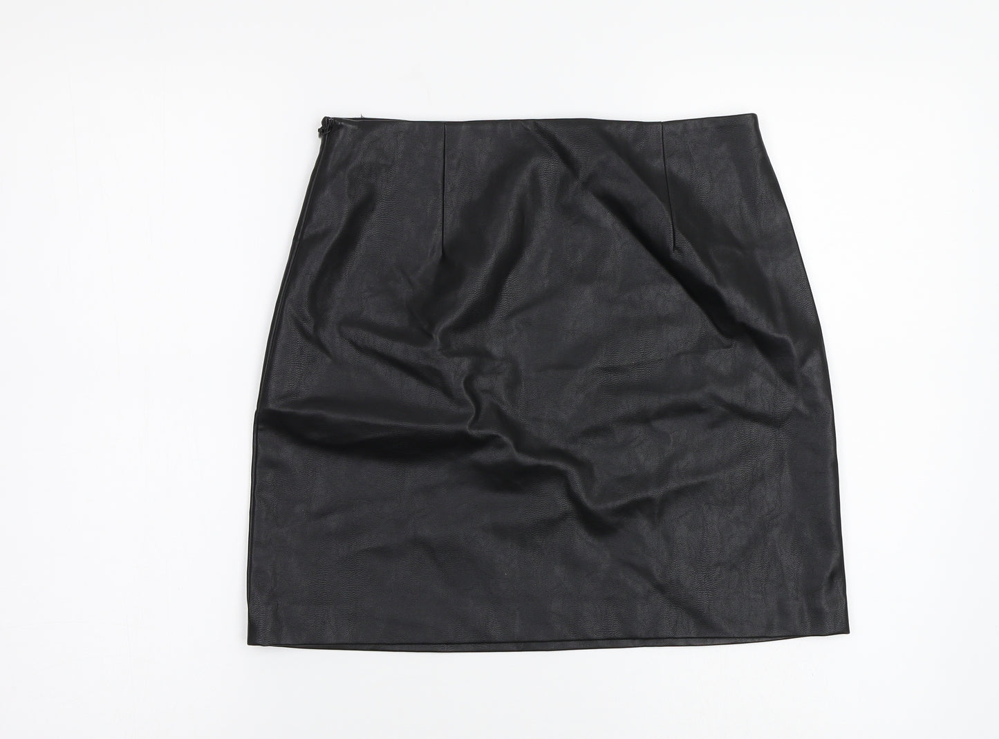 Papaya Womens Black Floral  Mini Skirt Size S