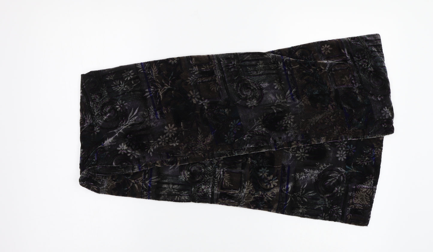 Preworn Womens Black Paisley   Scarf