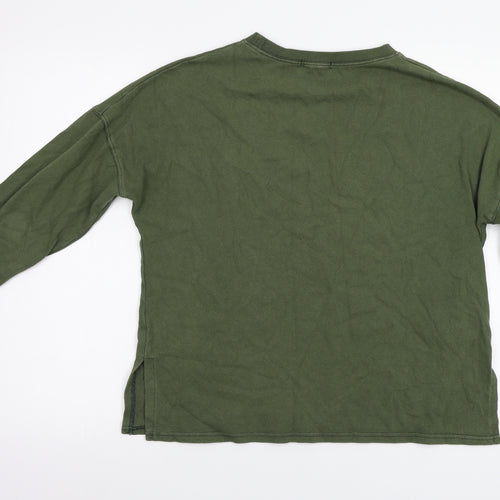 Preworn Womens Green   Pullover Sweatshirt Size 8