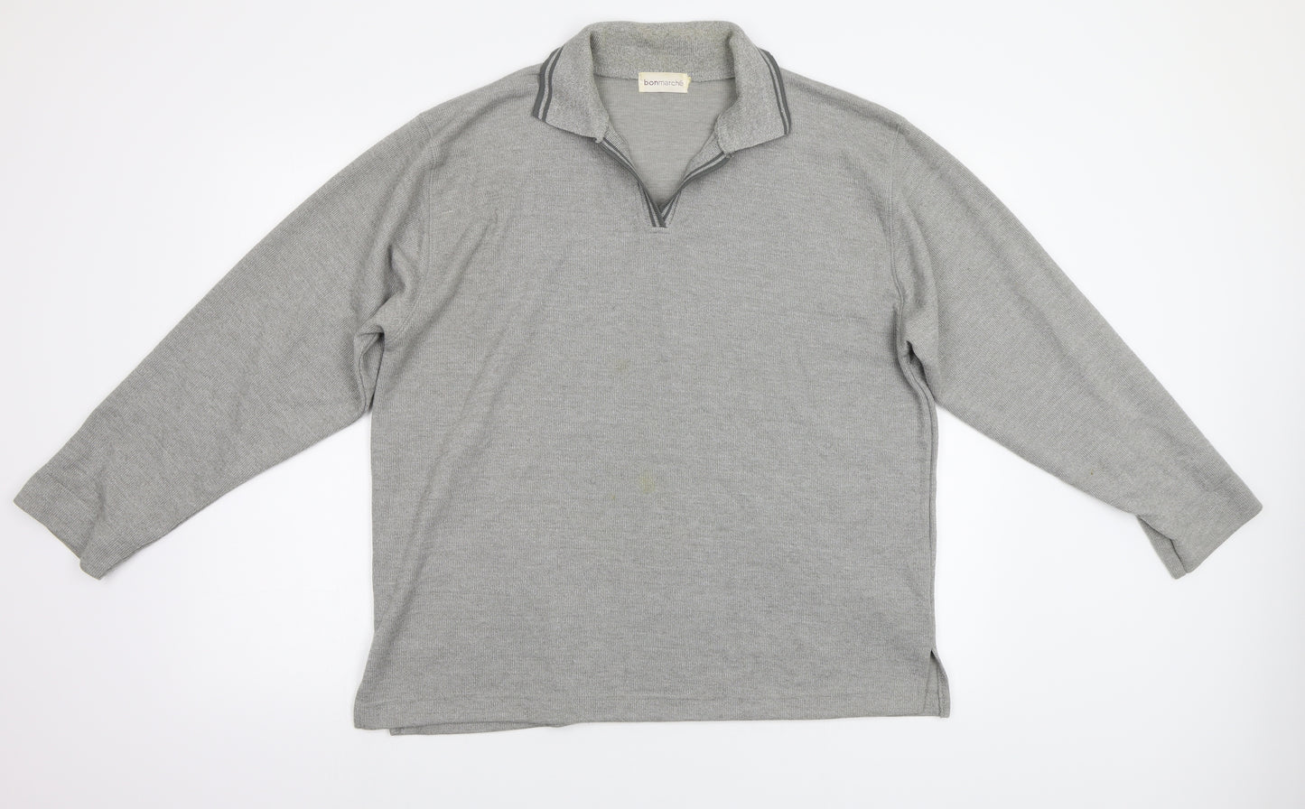 Bonmarché Mens Green Herringbone  Pullover Jumper Size L
