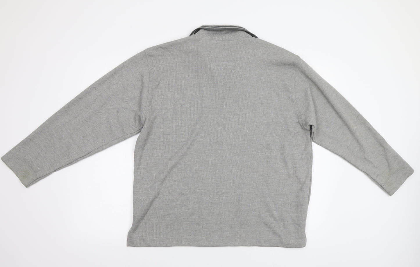 Bonmarché Mens Green Herringbone  Pullover Jumper Size L